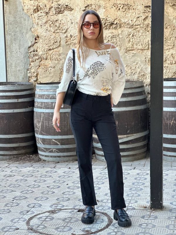 ⁦מכנס פרטו גזרה ישרה⁩ – תמונה ⁦2⁩