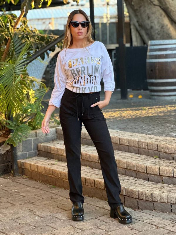 ⁦מכנס וינה גזרה ישרה⁩ – תמונה ⁦4⁩